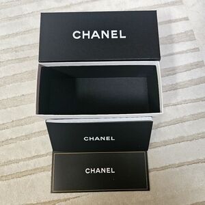 Authentic CHANEL White & Black Empty Sunglasses Box and Booklet